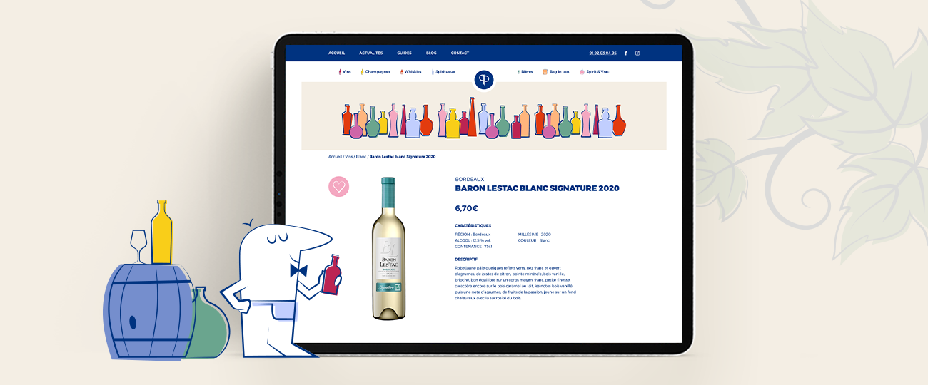 Site e-commerce pour Cave Mr Pépin refondu par l'agence de communication Digeek, à Toulouse