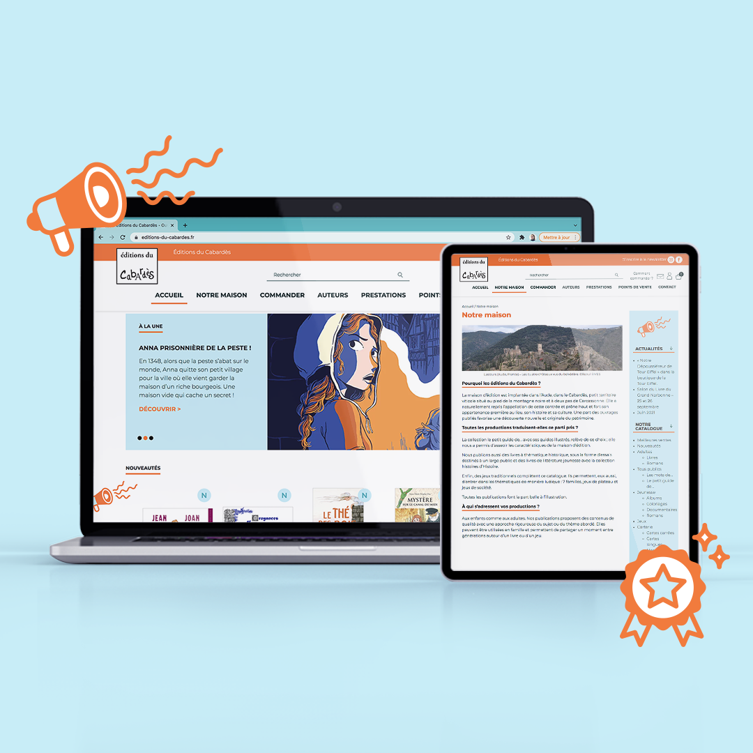 site internet ordi et tablette éditions du cabardès