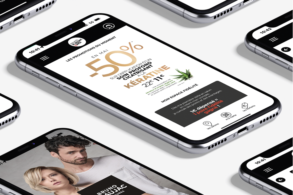 Webapp de Bruno Flaujac réalisée par la société Digeek