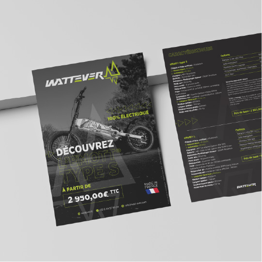 Supports print de WattEver réalisés par la société Digeek