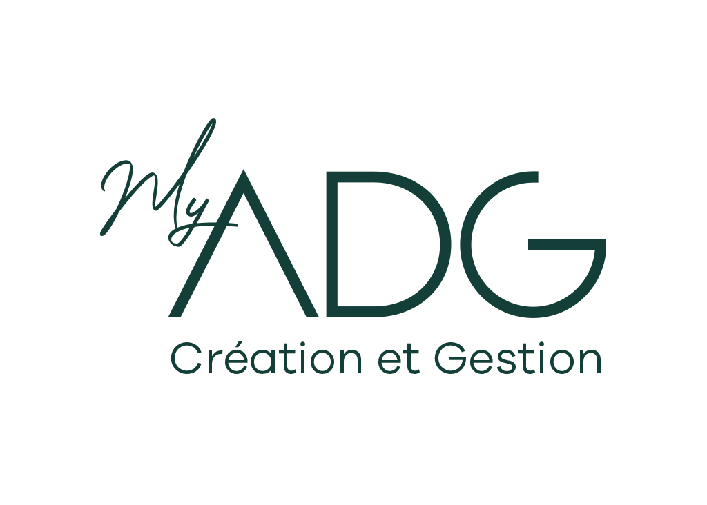 Conception du logo de MyADG par une agence de communication à Toulouse