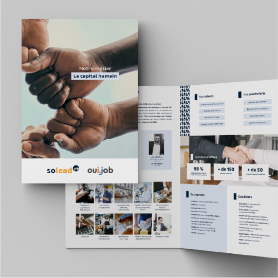 Supports print de SoleadRH réalisés par la société Digeek