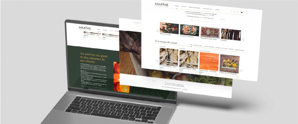 Site e-commerce de Maxime Primeur réalisé par la société Digeek