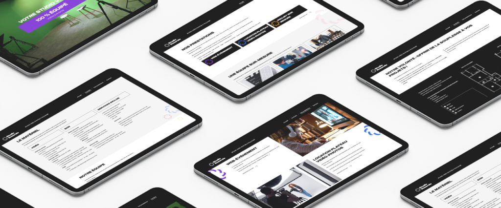 Identité visuelle et site internet de Studio Roseraie réalisés par la société DIgeek