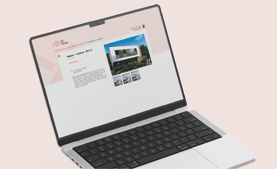 Webapp de Au bon mandat réalisée par la société Digeek