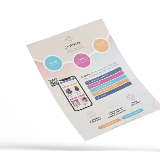 Flyer Crabette réalisée par la société Digeek