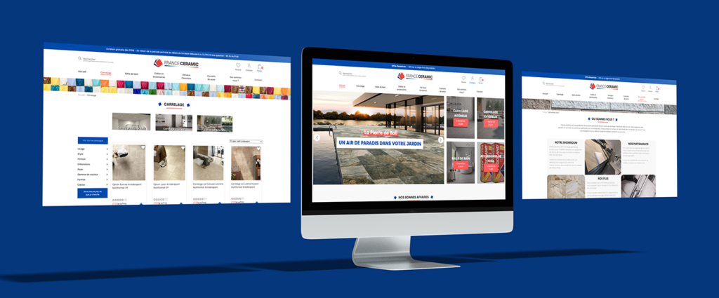 Site e-commerce de France Ceramic réalisé par la société Digeek