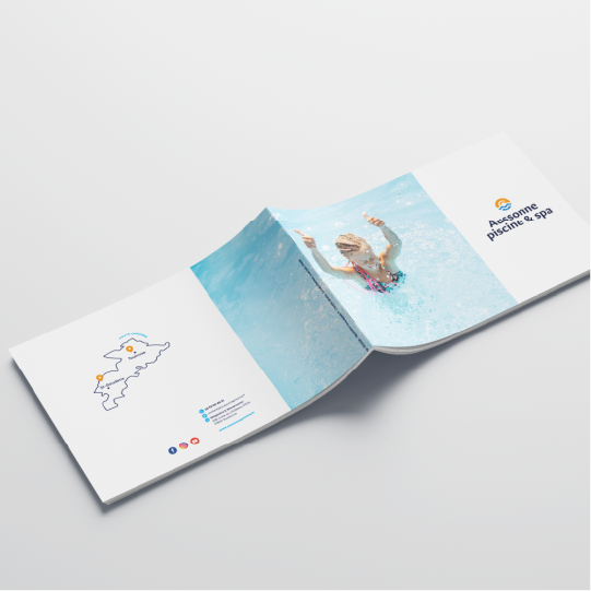 Support print de Aussonne Piscine & Spa réalisé par la société Digeek