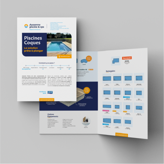 Support print de Aussonne Piscine & Spa réalisé par la société Digeek