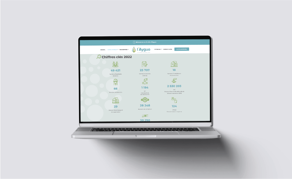 CRéation graphique te développement du Site internet Ayguo réalisé par Digeek