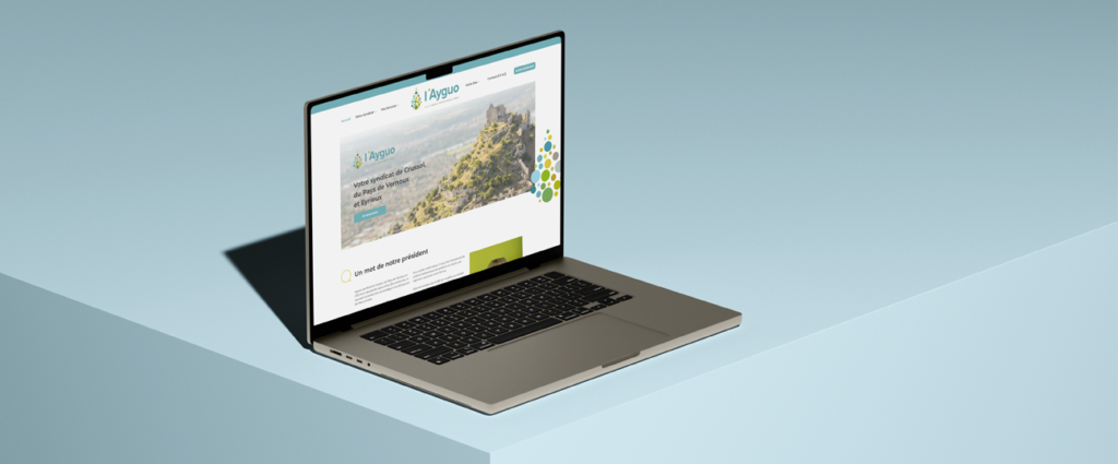 Création d'un site internet, conception du web design à partir d'un logo existant