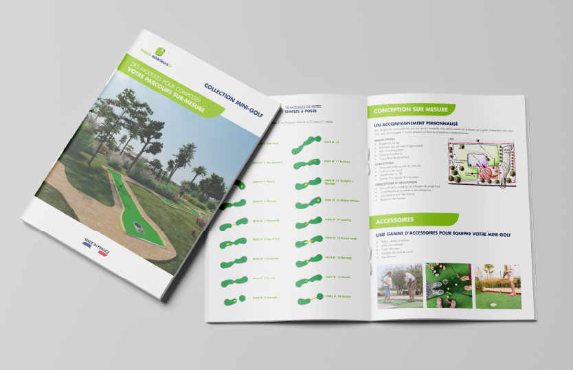 Supports print Loisirs Extérieurs réalisés par la société Digeek