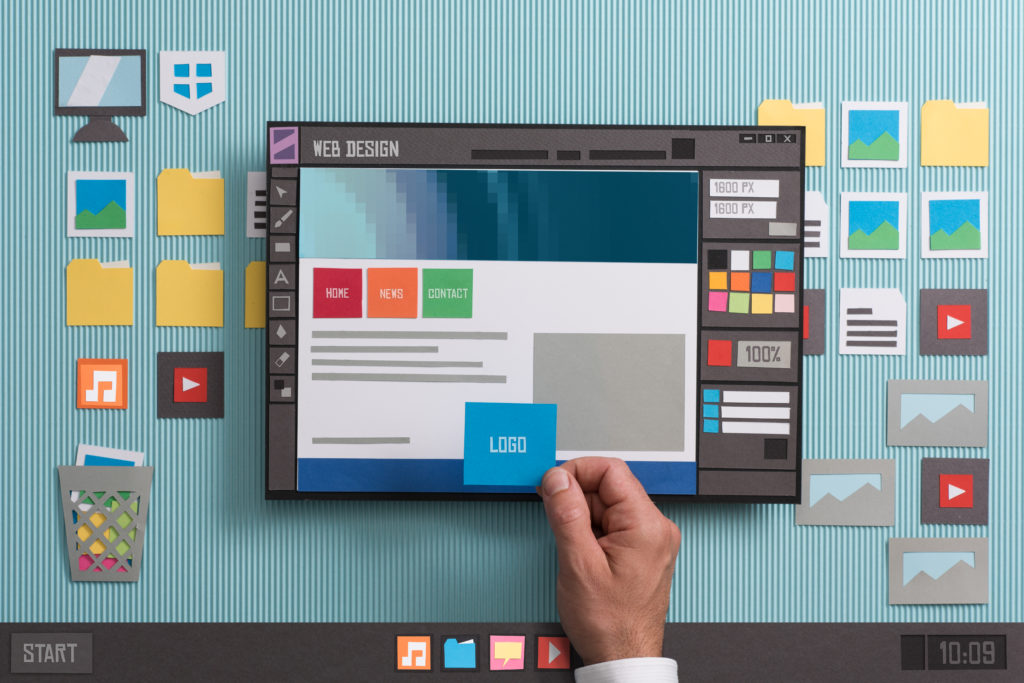 Illustration d'un template CMS