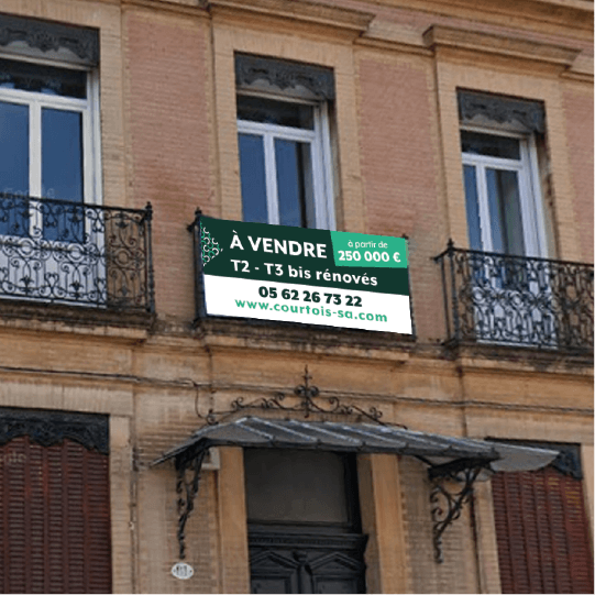 Réalisation de bâches pour Courtois SA réalisé par la société Digeek