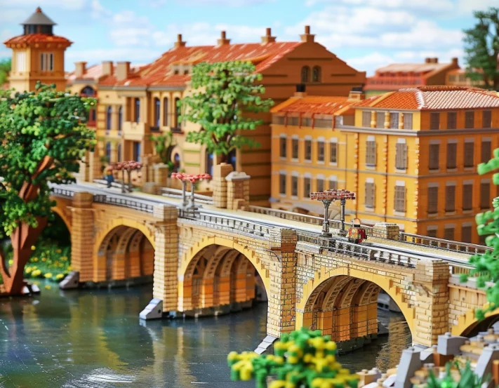 Pont Neuf de Toulouse
en LEGO® par l'IA Midjourney.