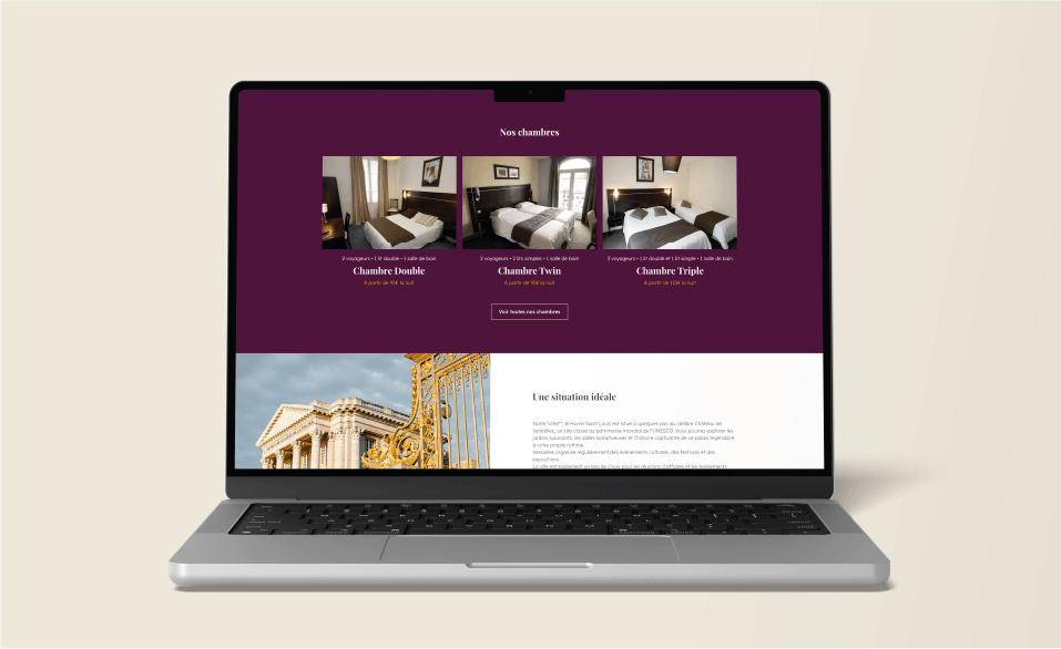 Site internet de Home Saint+Louis, refondu par la société Digeek