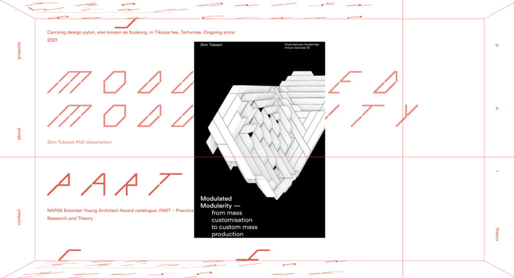 webdesign du site Part