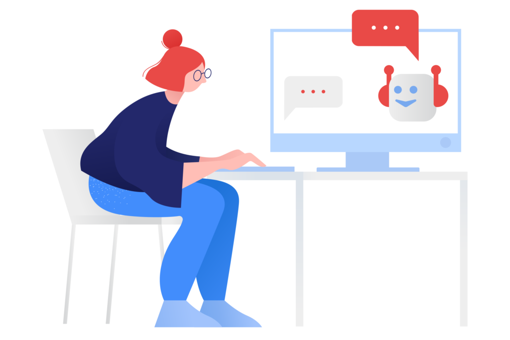 chatbot sur un site internet