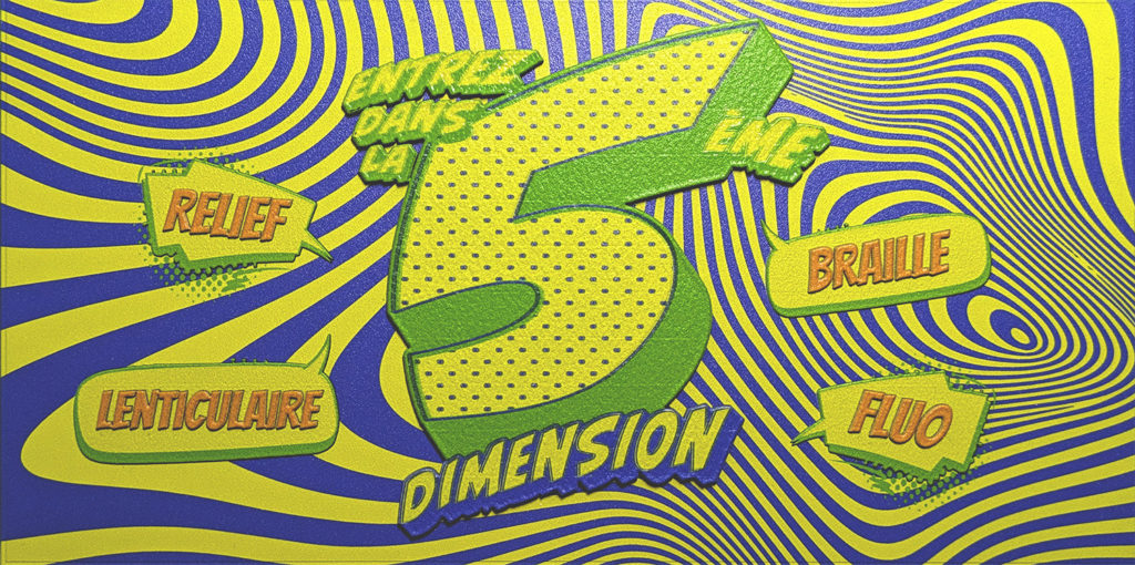 exemple de d'impression en 3D et en fluo par Picto