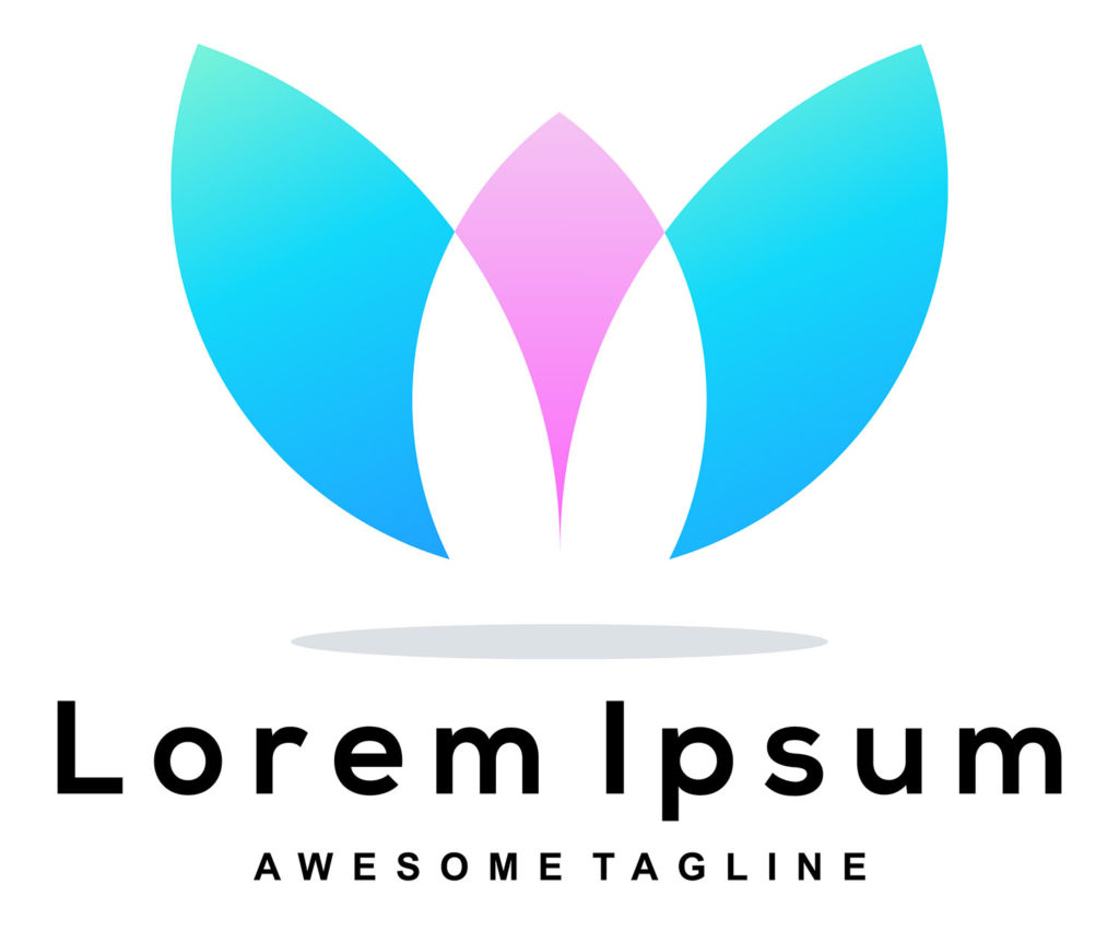 un logo avec dégradés