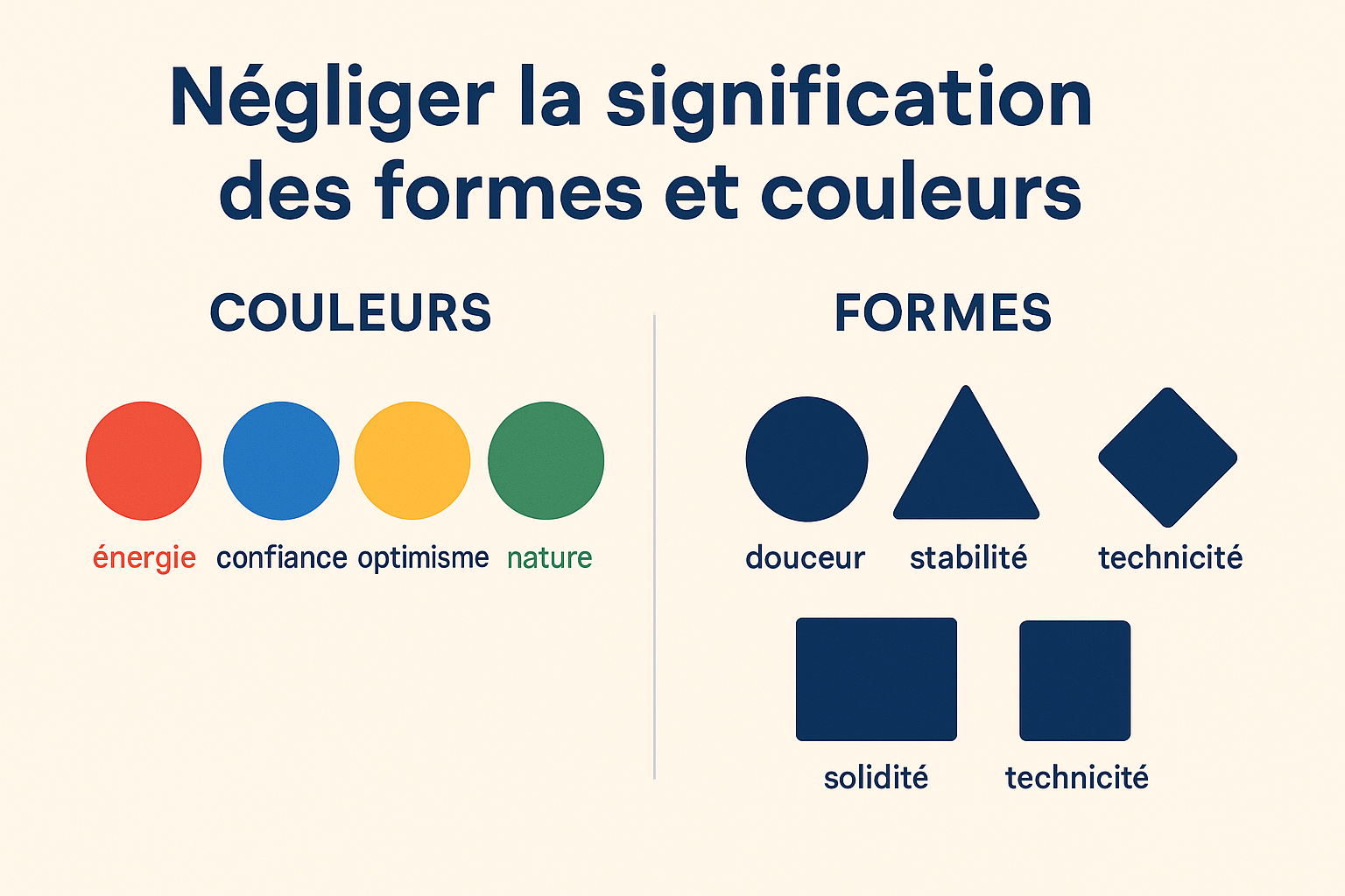signification formes et couleurs dans un logo