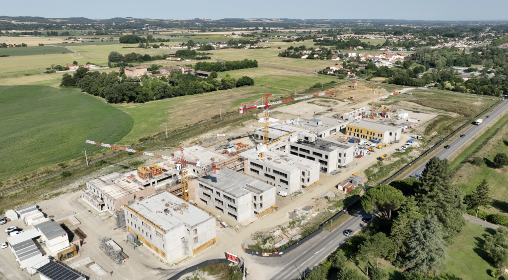 Prise de vue chantier par drône